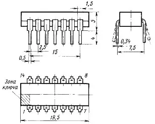 К155ЛЕ4 микросхема фото 2