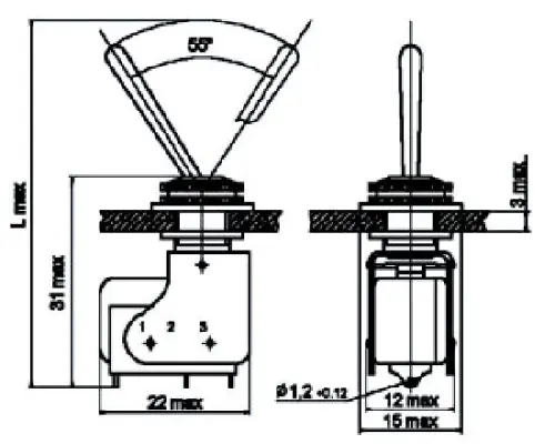 ПТ8-4В тумблер фото 3 ПТ8-4В тумблер фото 3