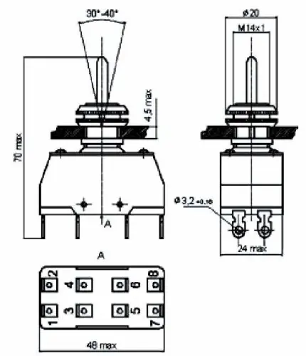 ПТ2-30В тумблер фото 2 ПТ2-30В тумблер фото 2