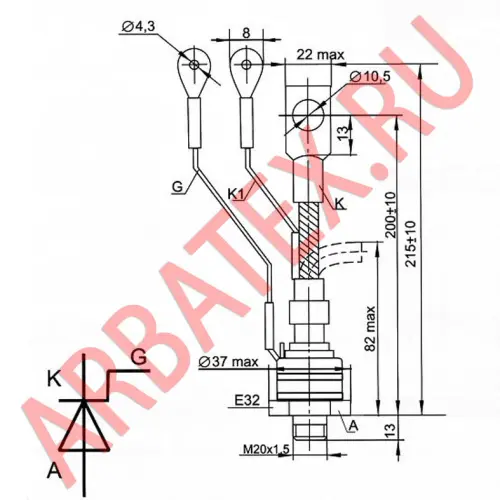 2Т161-200-16 тиристор фото 3