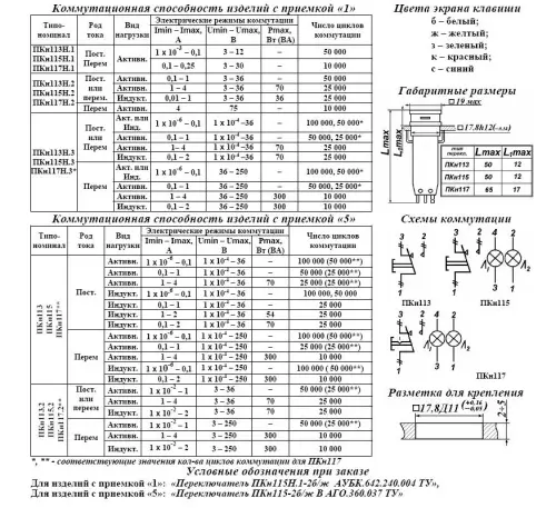 ПКН117-2б/кВ переключатель фото 4 ПКН117-2б/кВ переключатель фото 4
