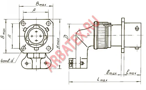 СНЦ23-55/33Р-4-А-В розетка Разъемы разное фото фото 2