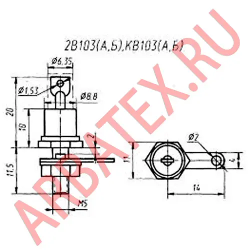 2В103Б варикап фото 2 2В103Б варикап фото 2