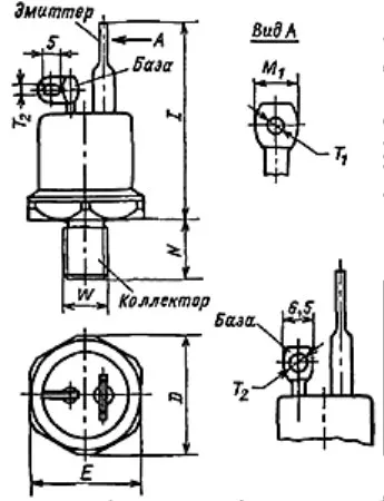 ТКД152-40-3 транзистор силовой фото 3 ТКД152-40-3 транзистор силовой фото 3