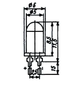 АЛ336А диод светоизлучающий фото 3 АЛ336А диод светоизлучающий фото 3