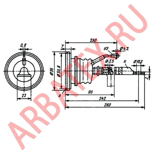 ТБ2-160-12-455 тиристор фото 2