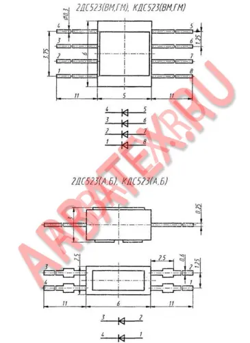 КДС523ГМ диодная сборка фото 3 КДС523ГМ диодная сборка фото 3