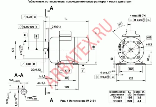 ПЛ-062 110В 3000об/мин фото 6