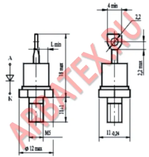 2Д112-25Х-7-В3 диод фото 3